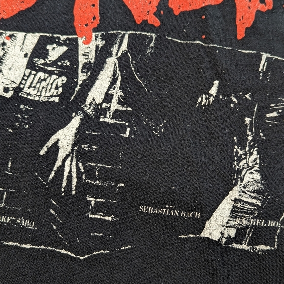 Vintage 80's SKID ROW ROCK Concert T Shirt Size Large SSI Tag - Picture 5 of 8